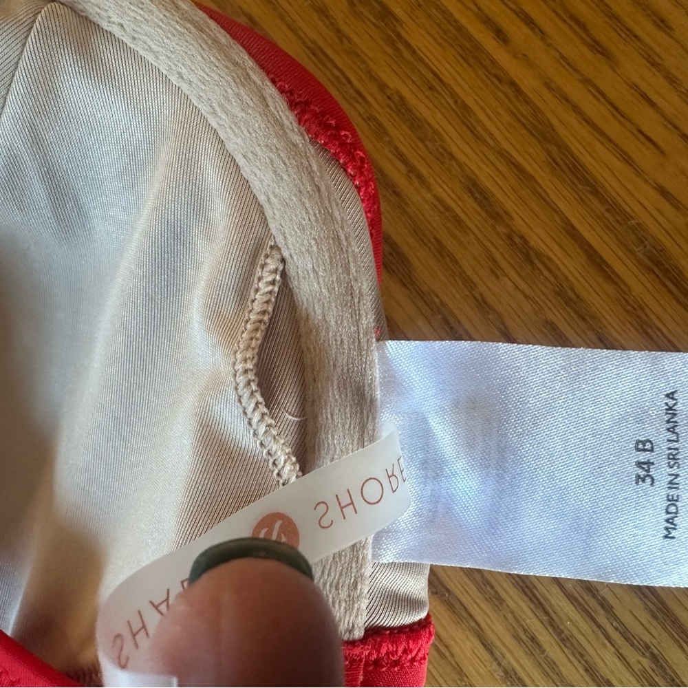 Shade & Shore Red Bikini Top 34B - Picture 4 of 4
